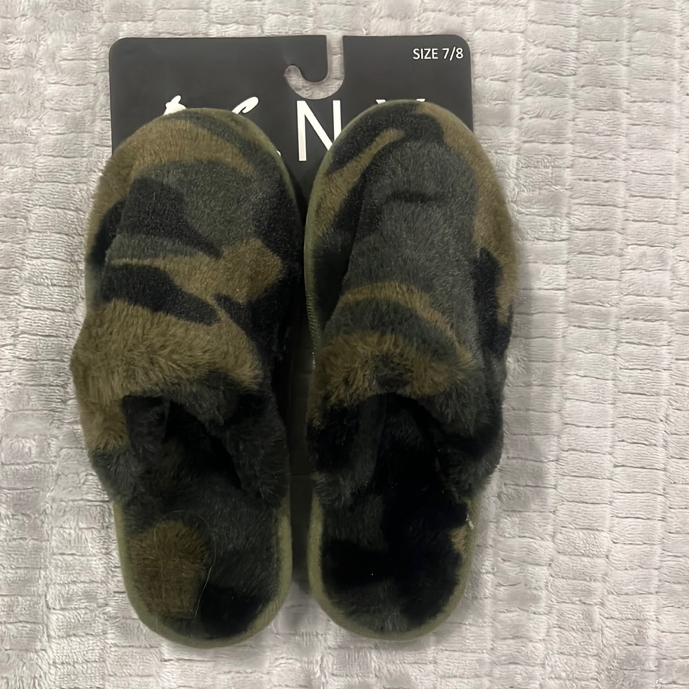 ANSY Fleece Slippers Camo